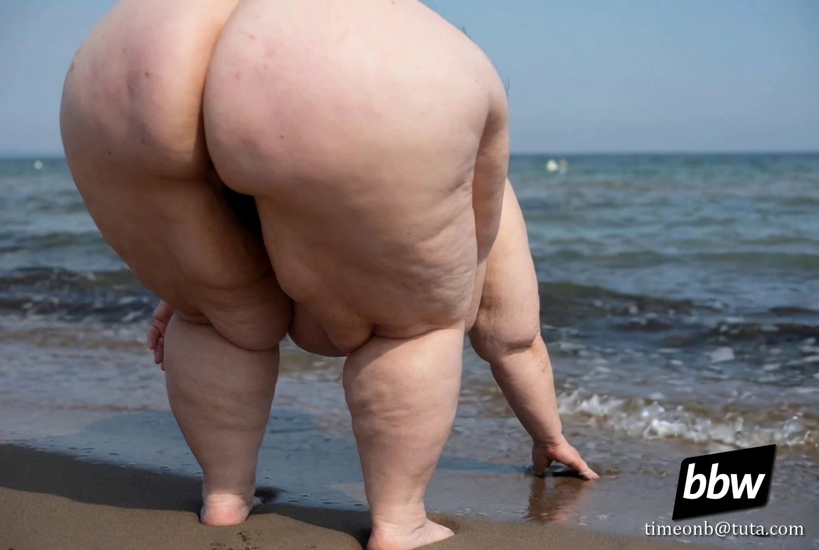 SSBBW nude granny beach voyeur with pussy ready to get fucked SSBBW nude granny with huge tits and wet pussy ready to fuck on the beach candid voyeur